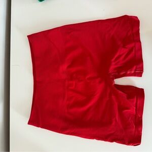 Alphalete Red Women's Bike Shorts